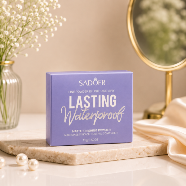 Sadoer Waterproof Matte Finishing Powder – 15g