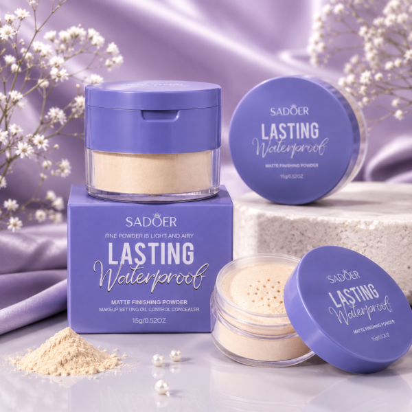 Sadoer Waterproof Matte Finishing Powder – 15g