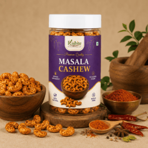 Rajbite Premium Masala Cashew Spicy Roasted Cashews, Healthy Snack – 300g