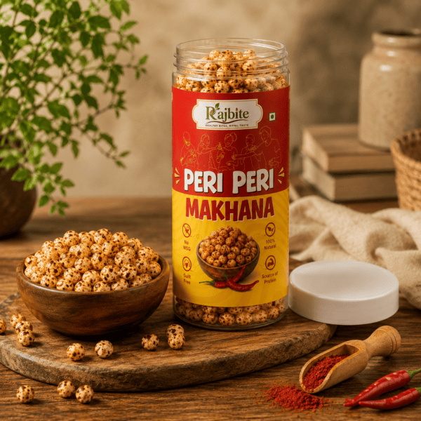 Rajbite Peri Peri Makhana Roasted Fox Nuts Healthy Snack No MSG 75g
