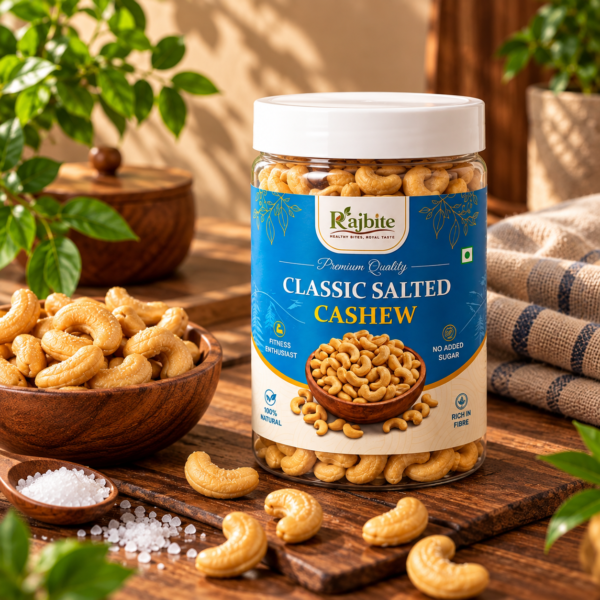 Rajbite Classic Salted Cashew 300g – Roasted & Lightly Salted Kaju