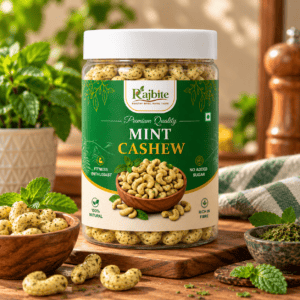 Rajbite Premium Mint Cashew 300g – Roasted Pudina Kaju with Refreshing Mint